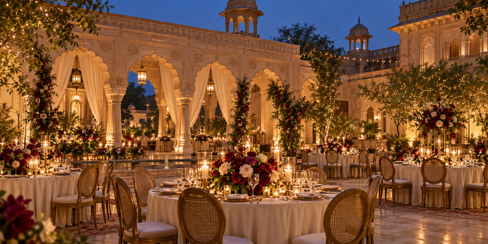 Wedding flowers and table details